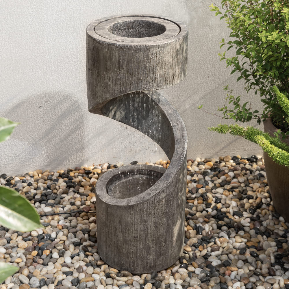 Glitzhome patio lifestyle installation on deck, offers visual fit and relaxation benefit