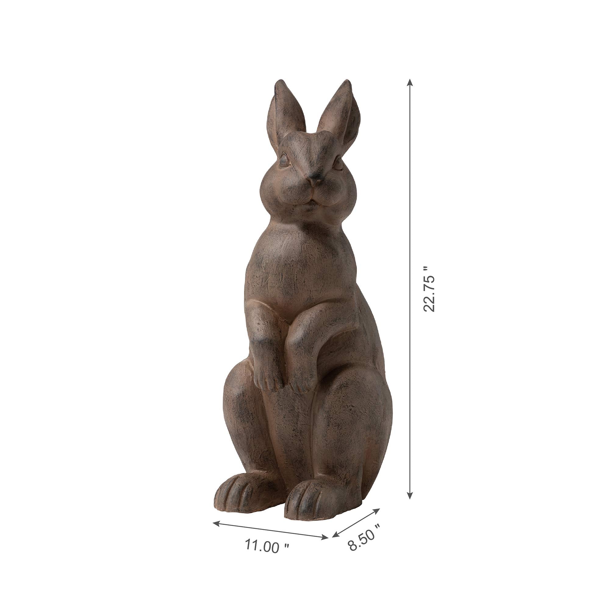 Glitzhome rabbit staged in garden showing how it enlivens outdoor spaces