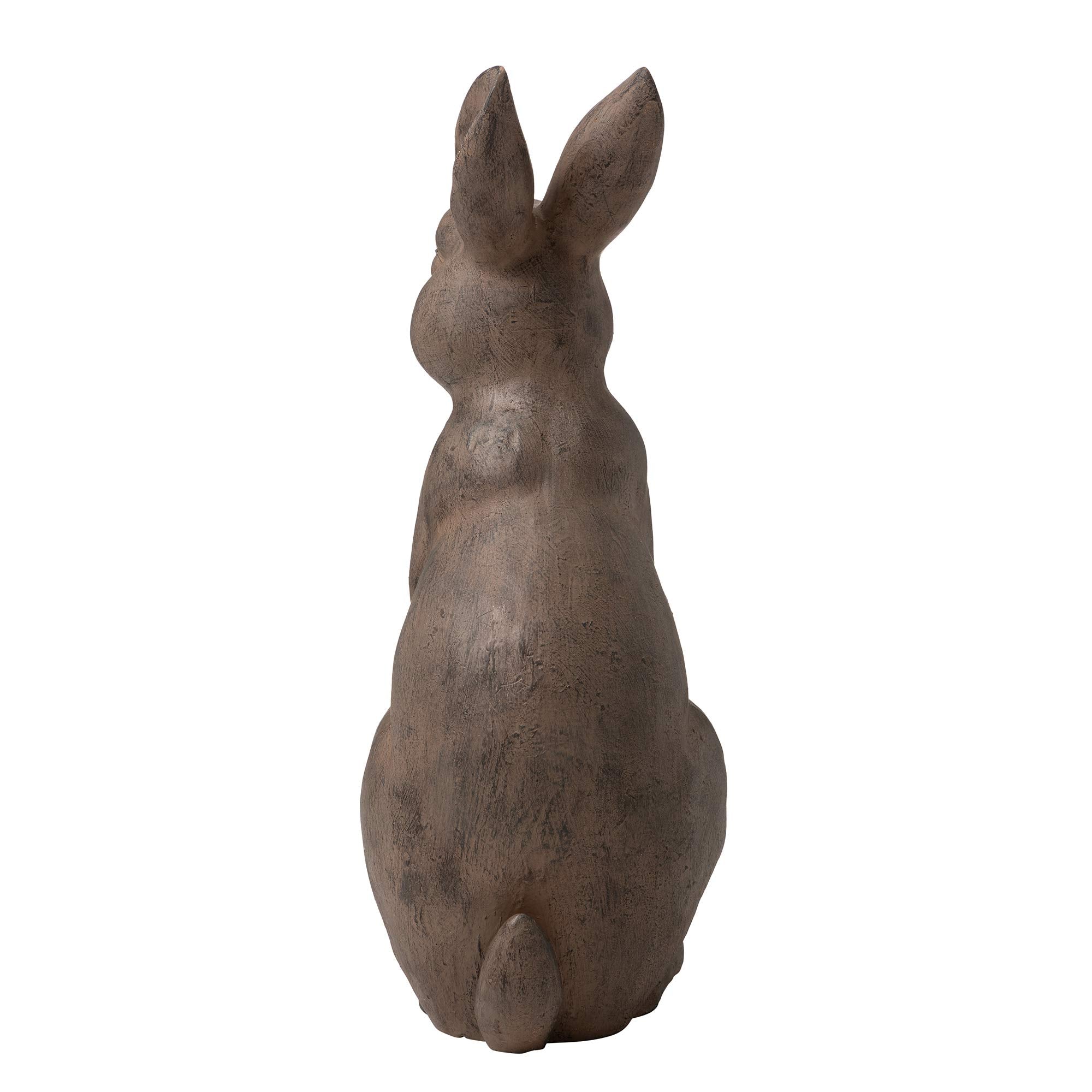 Glitzhome rabbit beside chair showing scale and easy placement benefit