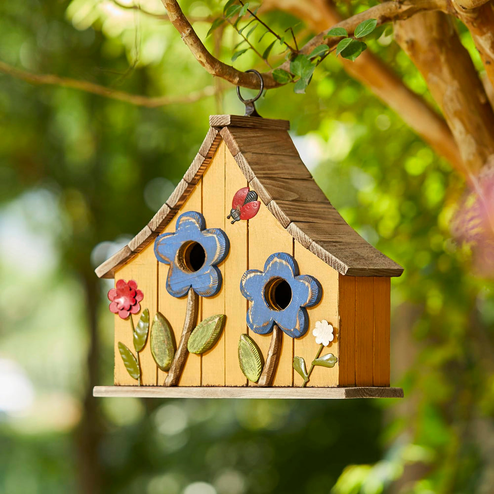 Glitzhome side detail with 3D flowers highlighting decorative floral accents
