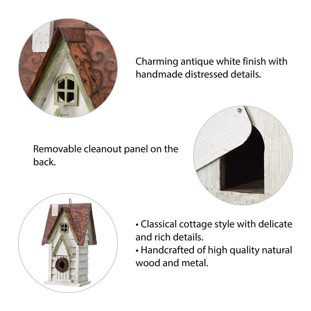 Glitzhome side profile with dimensions showing compact size for hanging