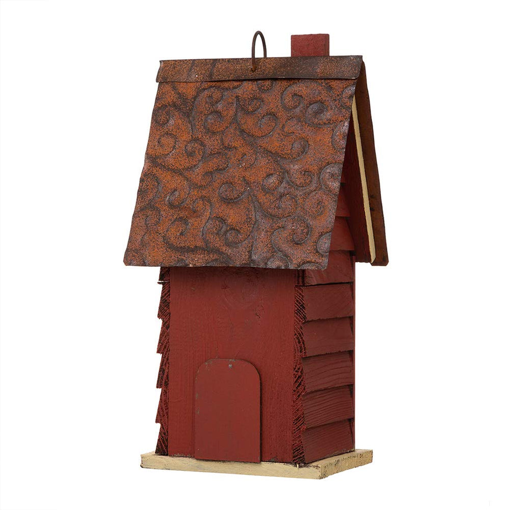 Glitzhome side profile showing compact size and proportions for small birds