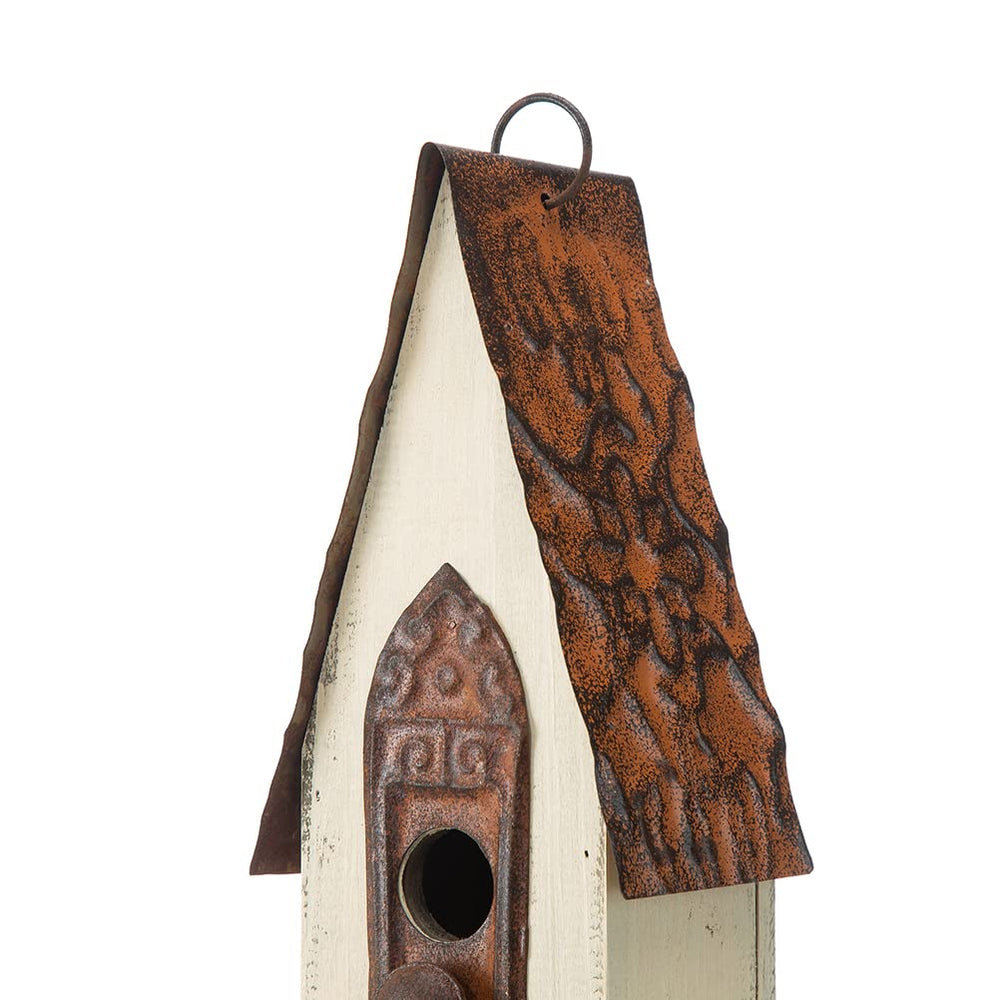 glitzhome texture and hand painted distress showing authentic vintage finish