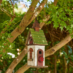 Glitzhome closeup of distressed paint texture adding vintage appeal