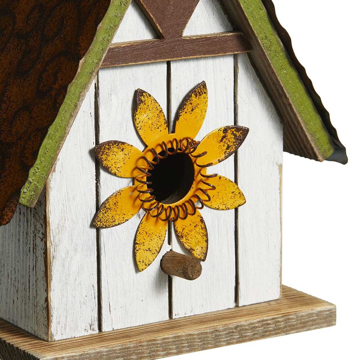 Glitzhome distressed paint texture close-up showing handcrafted character