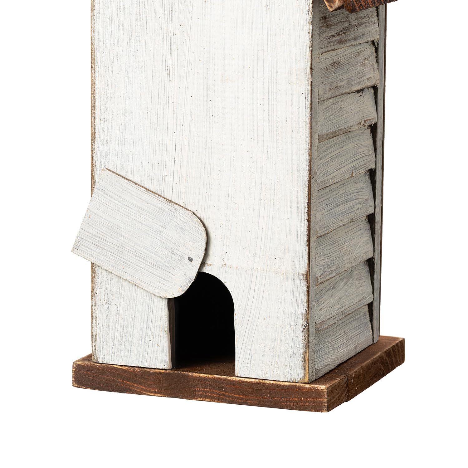 Glitzhome painted texture and wood grain close-up showing handcrafted finish and durable materials