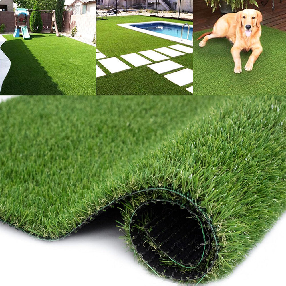 GLIWEN front view of rolled turf mat showing ready-to-lay convenience and instant greenery
