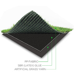 GLIWEN turf installed in pet play area demonstrating durable, easy-clean surface