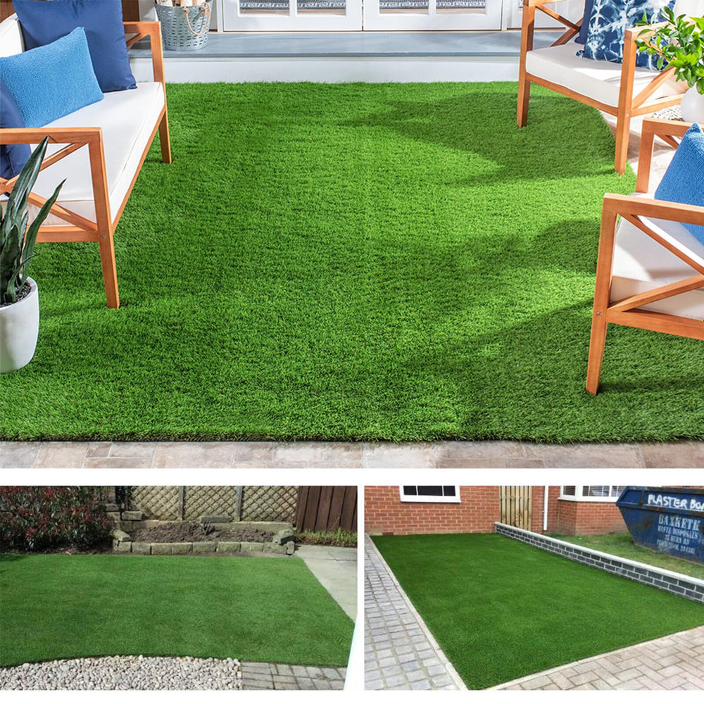 GLIWEN turf rolled for storage showing compact transportability and convenience