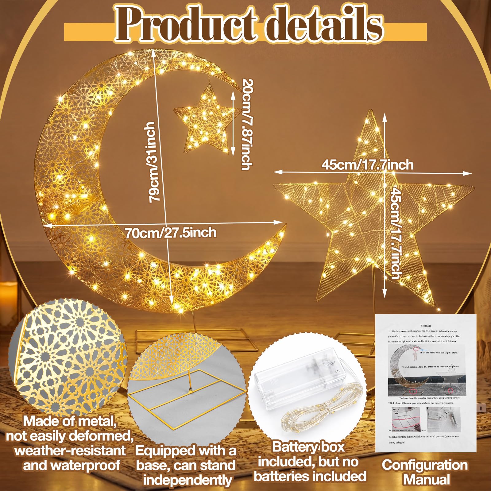 Glooglitter stable base and support for secure outdoor placement