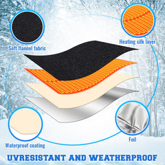 Glooglitter plush fabric close-up highlighting insulation and weather resistance