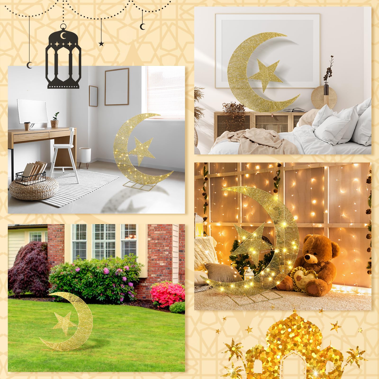 Glooglitter indoor styling in living room adding warm festive decoration