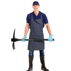 glorousamc full-length fiberglass handle showing reach and vibration damping