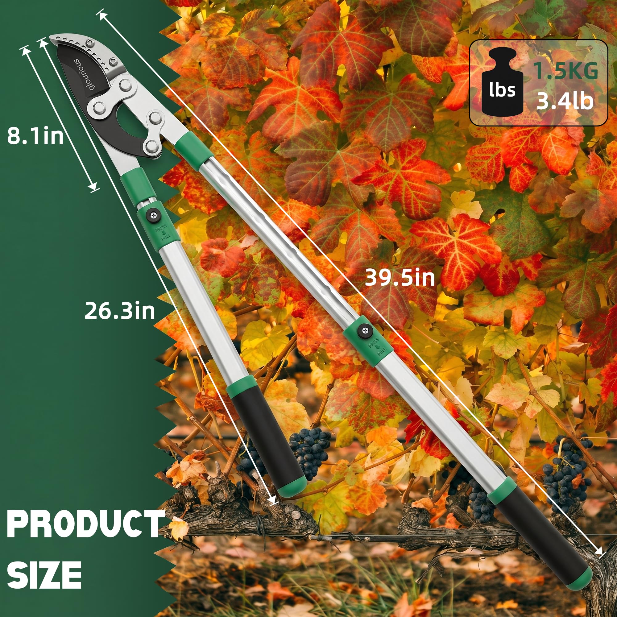 glorousamc rubberized grip close detail showing ergonomic texture for comfortable non-slip handling