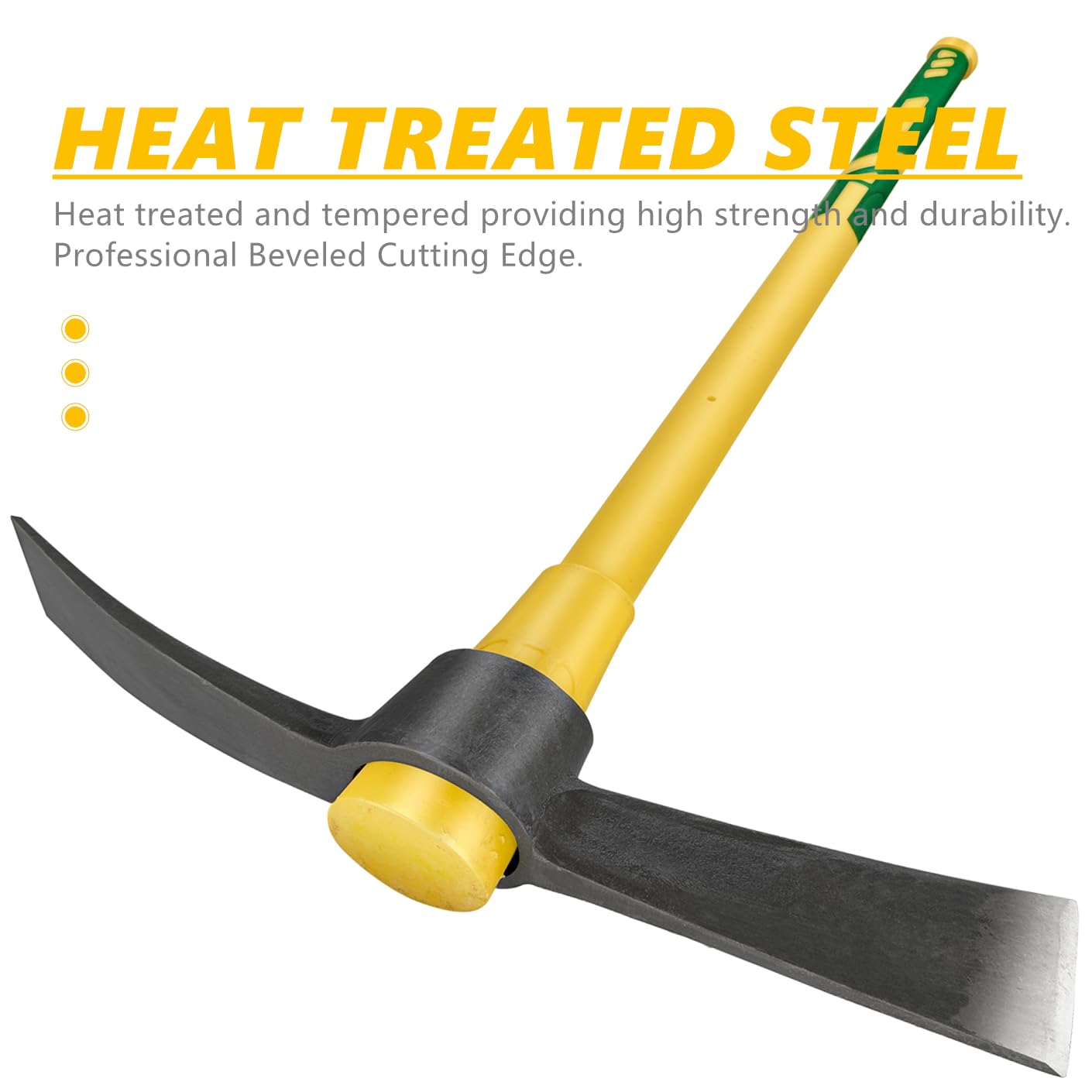 glorousamc closeup of forged heat-treated steel head for durability