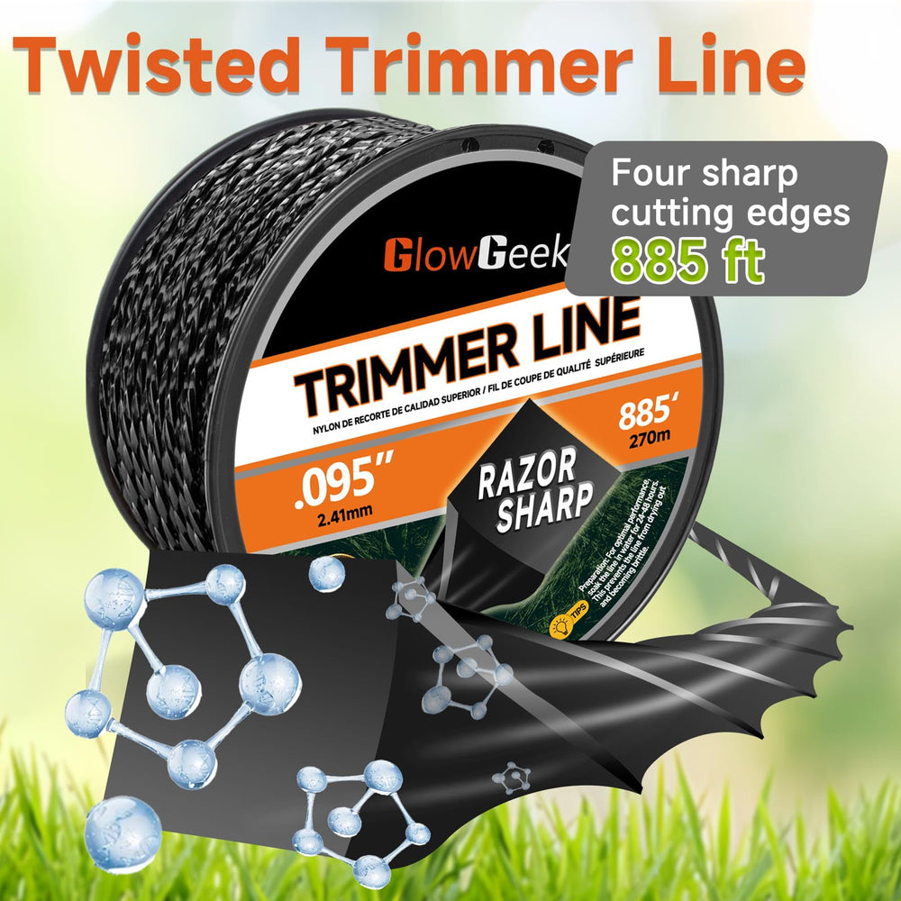 GlowGeek close-up of twisted diamond profile demonstrating smoother cutting and less noise