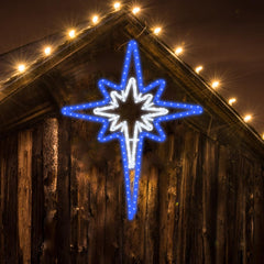 GLOWNOVA front view of Bethlehem star showing full shape and bright glow benefit