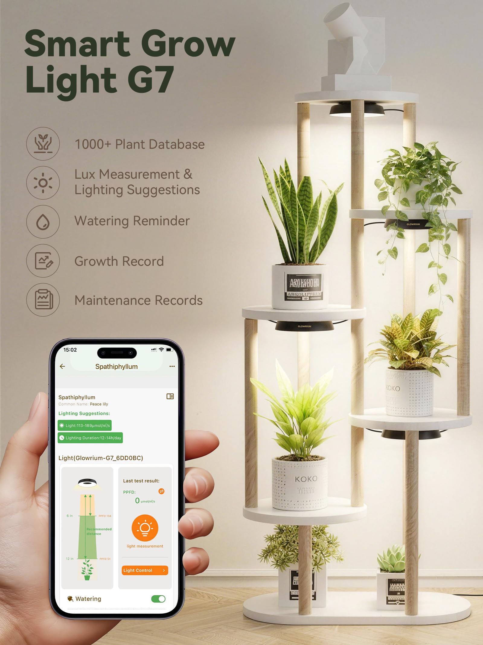 GLOWRIUM puck G7 side profile highlighting slim thickness for tight shelf benefit