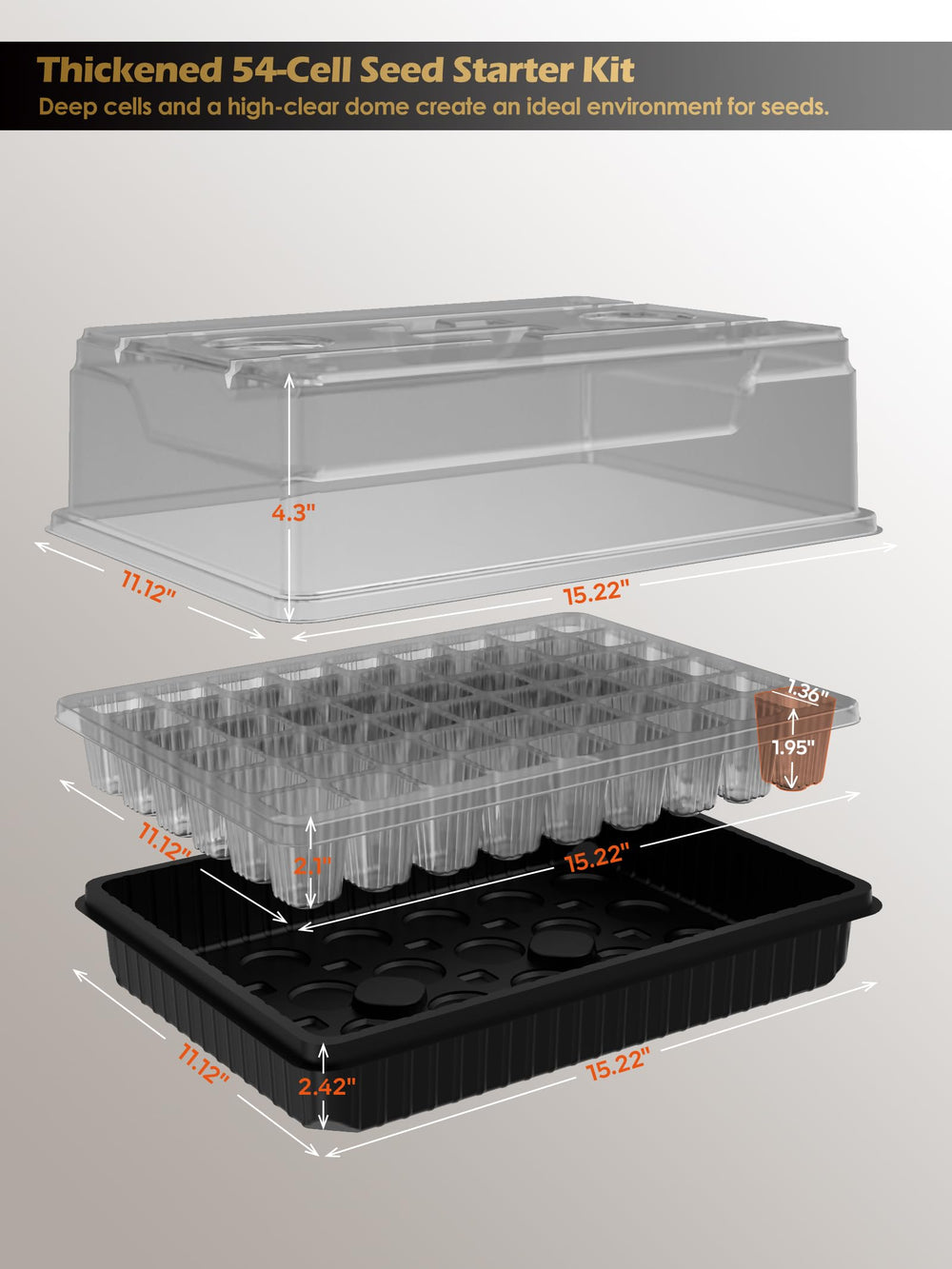 GLOWRIUM tray on windowsill showing compact scale and space-saving benefit