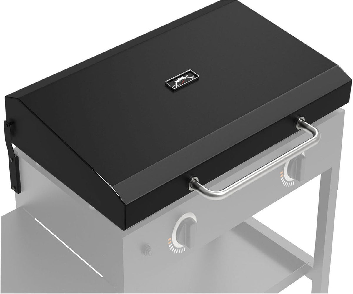 GLOWYE front view of hinged lid showing full fit and durable design benefit