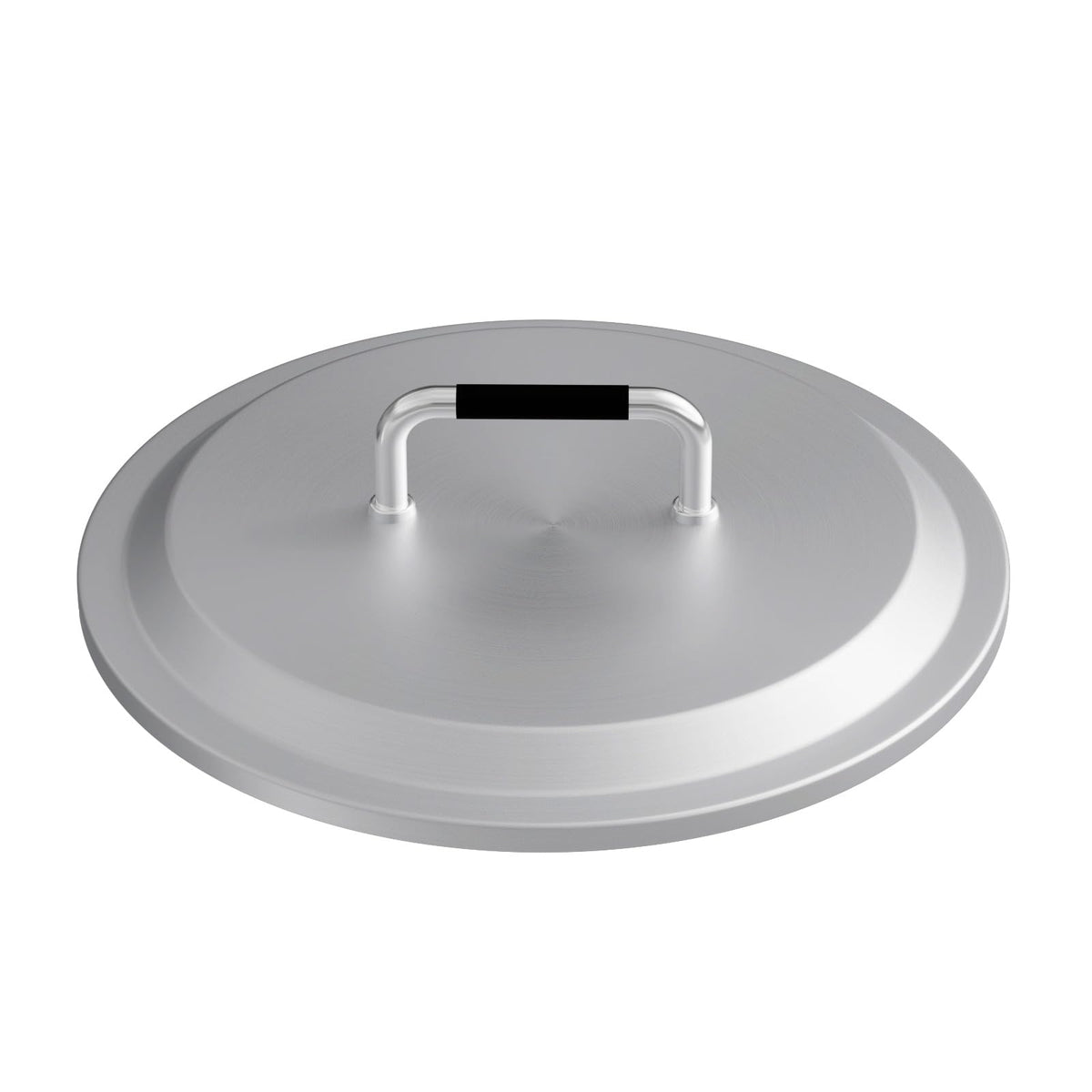 GLOWYE front view of stainless steel lid showing protective cover benefit