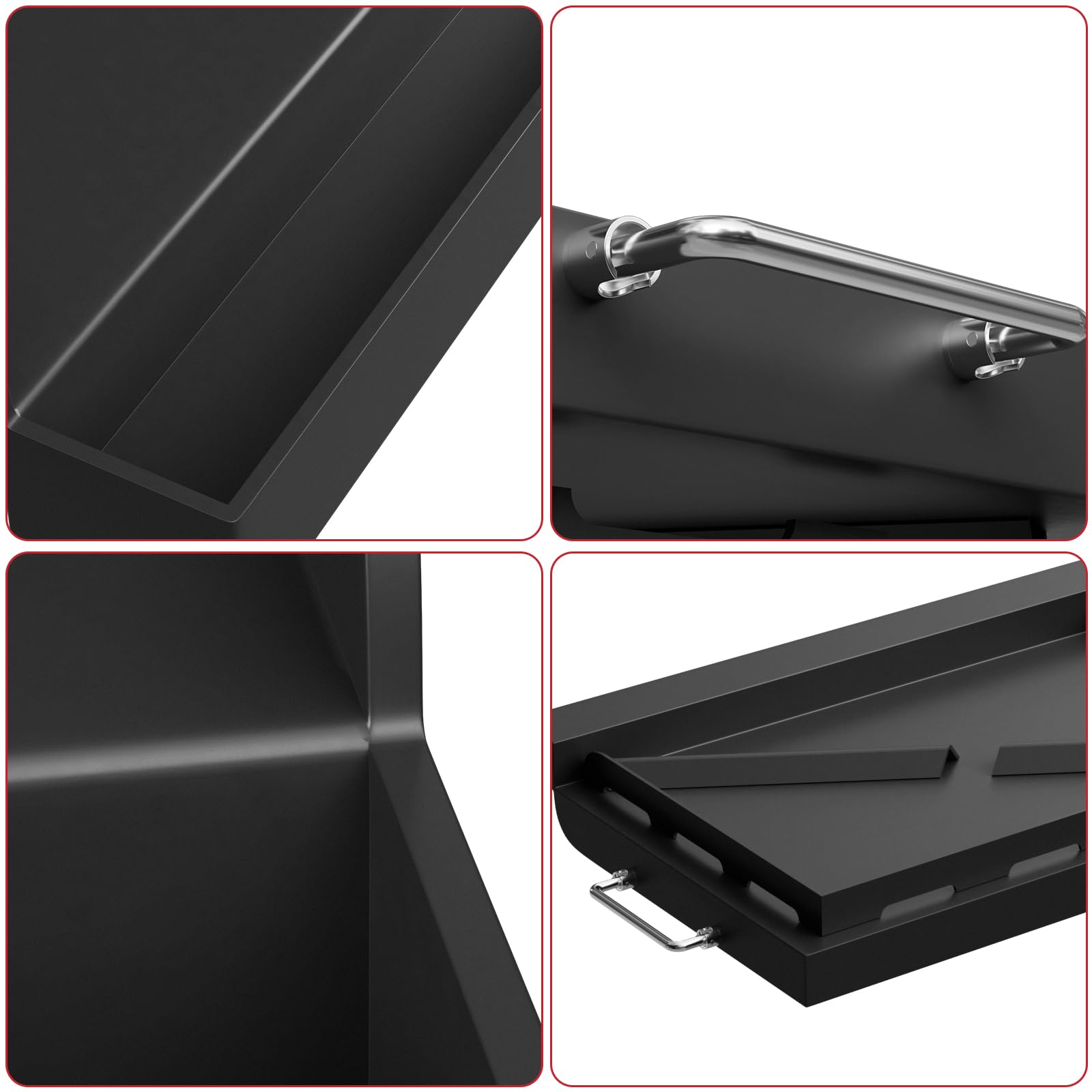 GLOWYE detachable side handle detail for safe lifting and improved handling