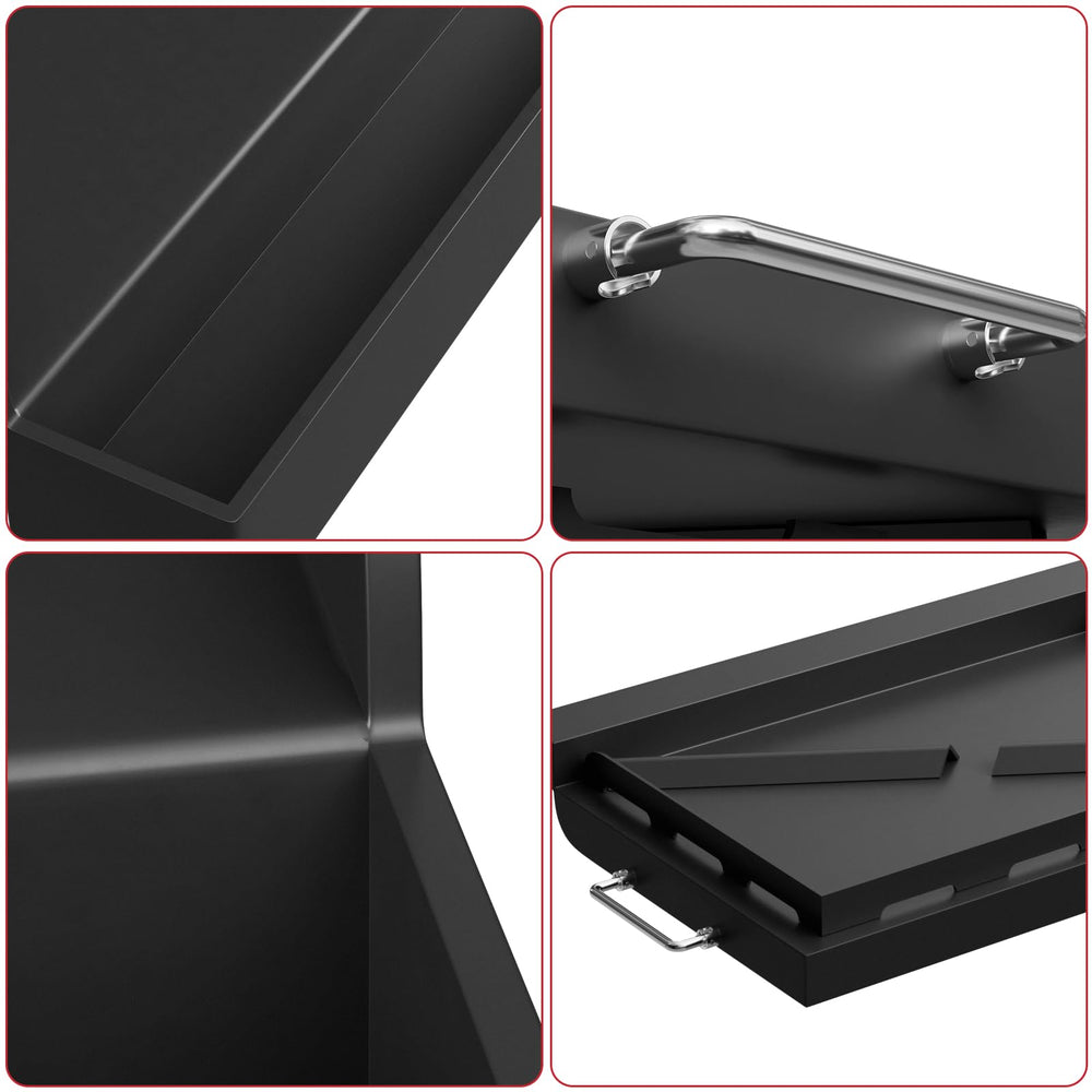 GLOWYE detachable side handle detail for safe lifting and improved handling