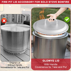GLOWYE top surface used as small table for convenience outdoors