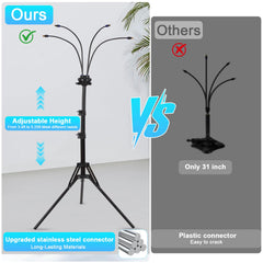 GMAULEE stainless steel tripod base highlighting rust resistance