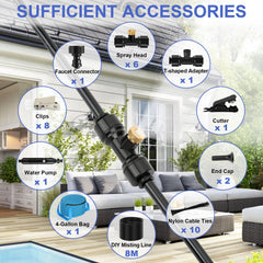 GMAULEE water bag and pump setup showing easy fill and battery-powered convenience