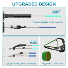 GmTonty applicator opened to large ligature size enabling easier band placement