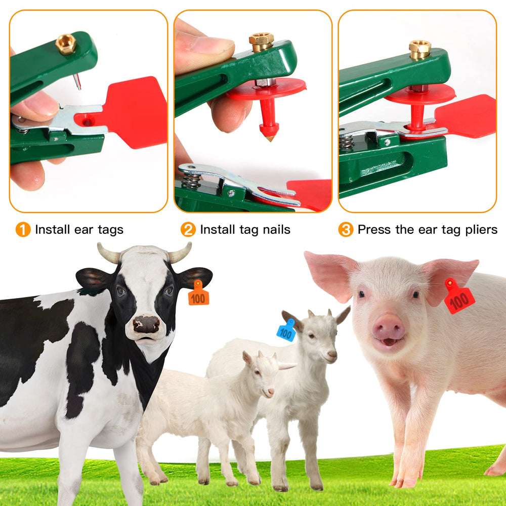 GMXZX applicator full length showing ergonomic grip for faster, safer tag placement