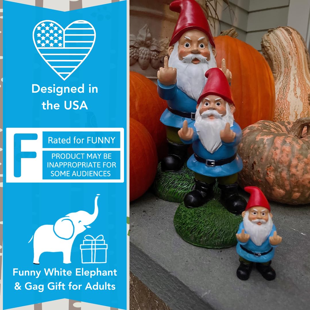 Gnometastic displayed on porch showing humorous welcome and conversation starter