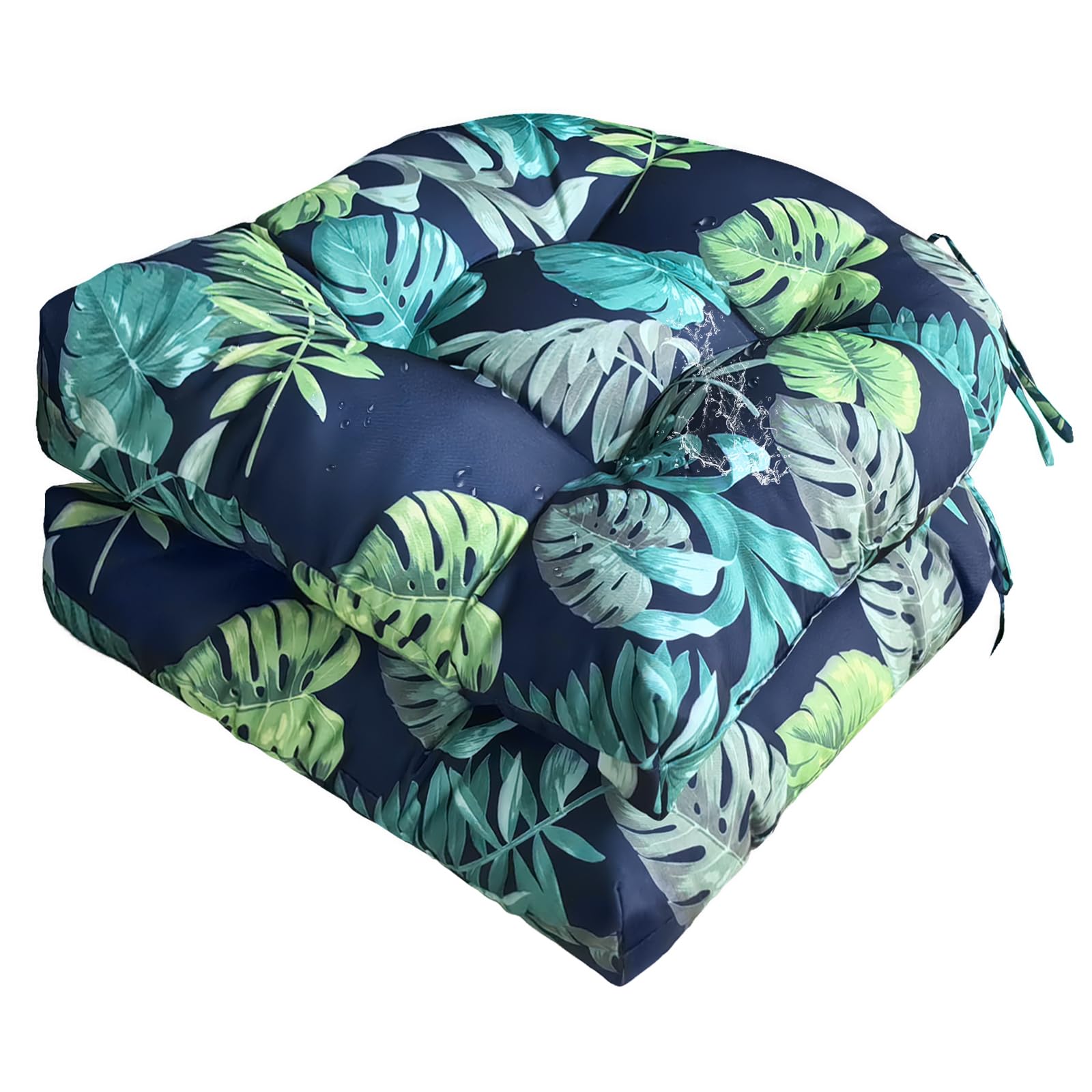 Gnostik navy floral front view showing pattern and neat finish for instant decor upgrade