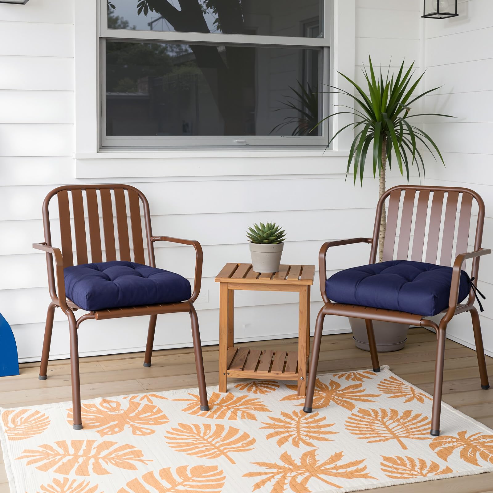 Gnostik cushions in a patio scene adding comfort and coordinated outdoor style