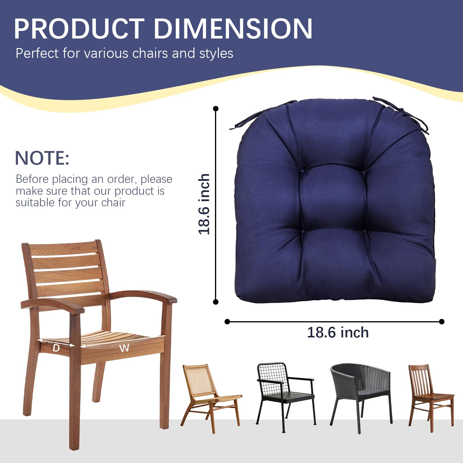 Gnostik cushion placed on wicker patio chair showcasing weather-ready style