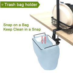Go-komax utensil holder filled with spatula and tongs for easy reach and safer handling