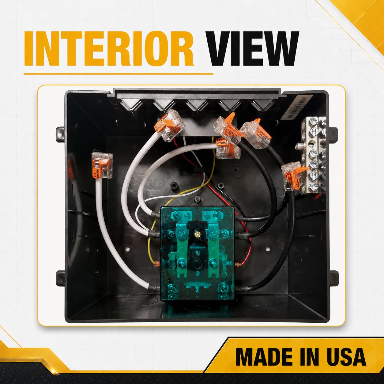 Go Power TS-30 mounted in RV service bay illustrating compact fit and neat wiring organization
