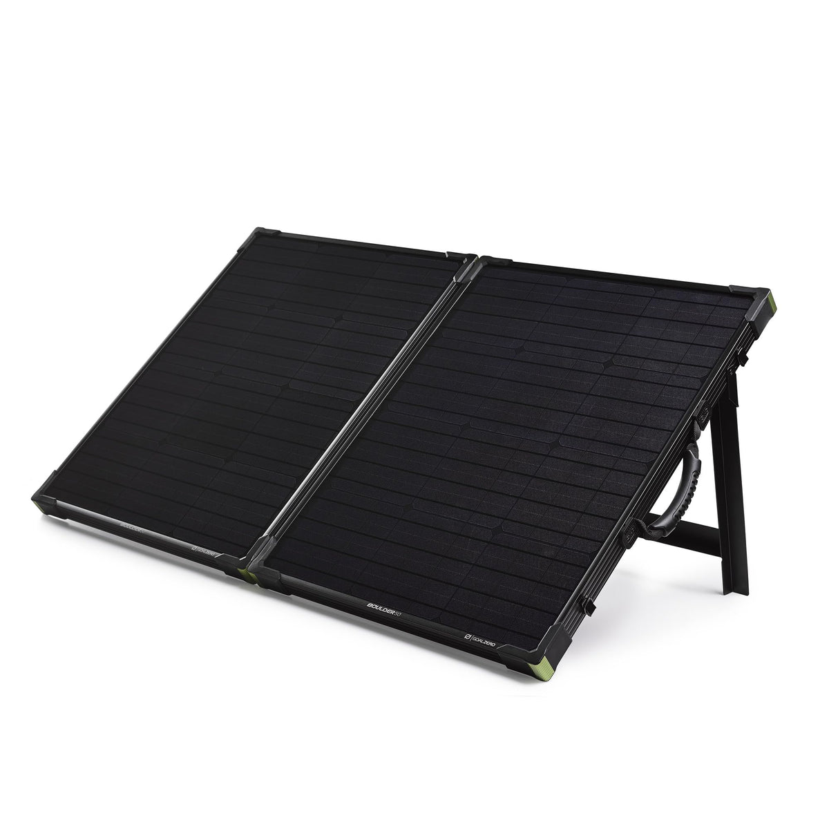 Goal Zero briefcase front closed showing portable case and easy transport benefit