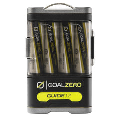 Goal Zero Guide 12 Plus with removable AA cells showing battery flexibility benefit