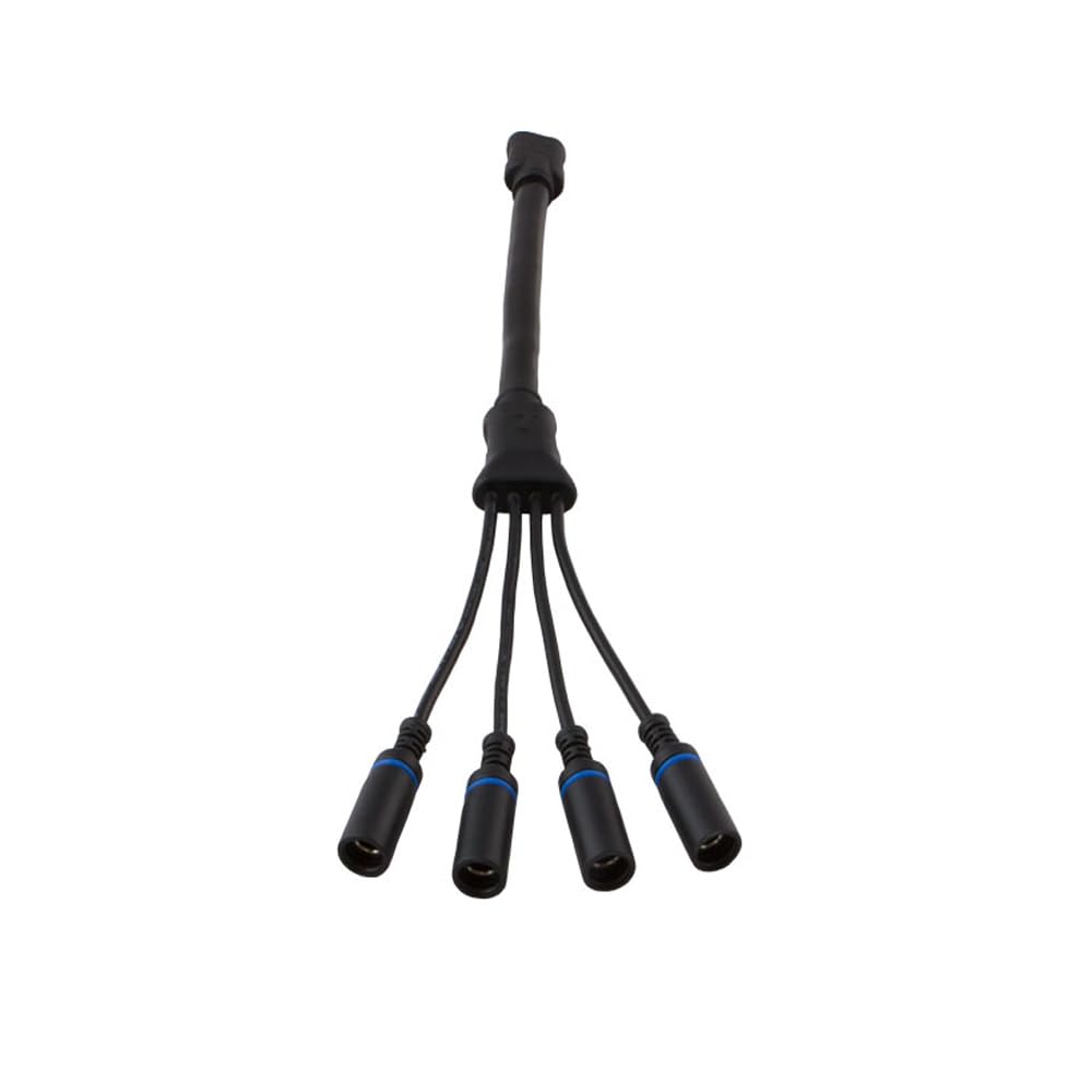 Goal Zero cable in outdoor setup connecting multiple panels to a Yeti, simplifying system use
