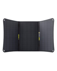 Goal Zero Nomad 20 folded front view showing compact, travel-ready panel and easy carry