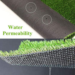 Goasis Lawn closeup of four-tone fibers and thick realistic texture