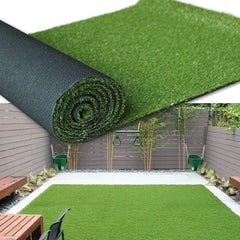 Goasis Lawn front view showing full 5x10 ft turf and realistic appearance benefit