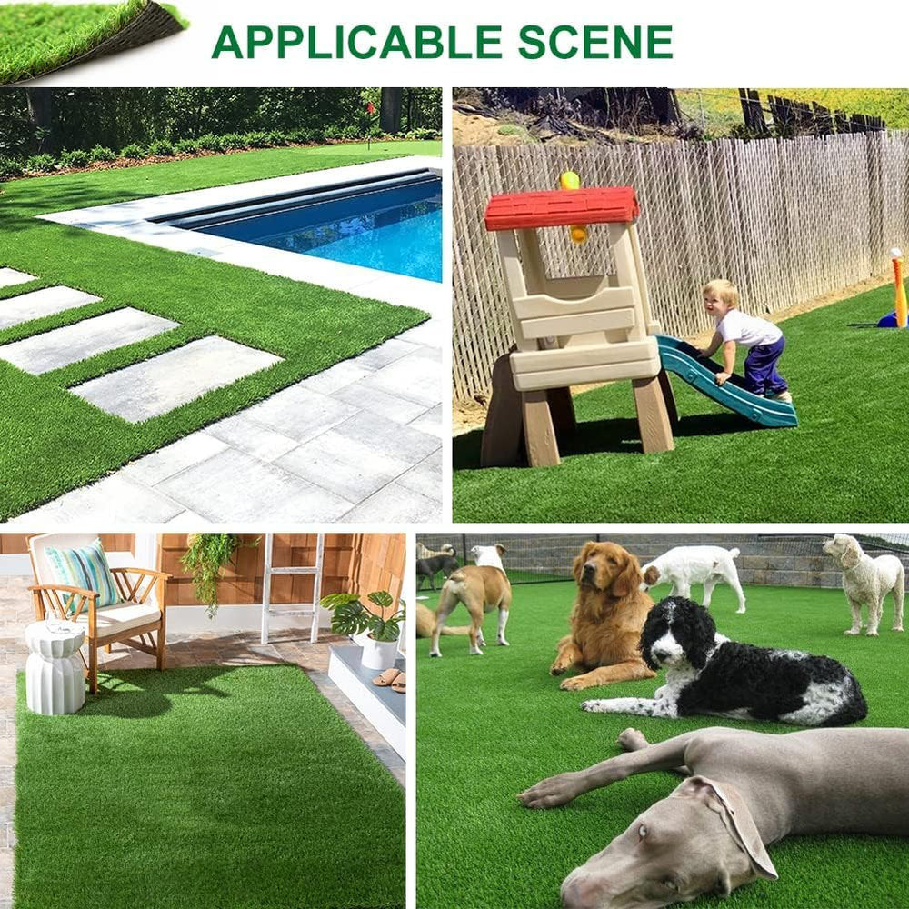Goasis Lawn scale comparison with ruler showing 4x6 ft size and space-saving benefits