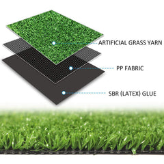 Goasis Lawn placed on balcony to show scale and provides instant green flooring benefit