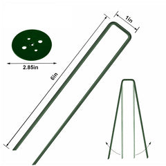 Goboloto close‑up of angled staple tip showing sharp cut for easier soil penetration