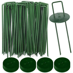 Goboloto front packaging showing 50 six inch staples and washers for durable anchoring