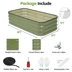 GoCampDirect bracing rods connecting panels for sturdy soil retention