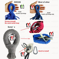 GOCAN hammock neatly folded in carry bag for easy transport and storage